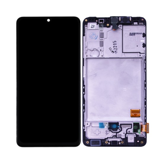 Touch+Display+Frame Samsung Galaxy A41 2020/A415 Service Pack Preto